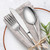 40-Piece Stainless Steel Cutlery Utensils Set -Service for 8