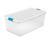 Sterilite 100 L Clear Storage Tote with Latching Lid in White - 18.75" X 33.875" X 13" (6/CASE)-A2ZHOME