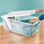 Sterilite 100 L Clear Storage Tote with Latching Lid in White - 18.75" X 33.875" X 13" (6/CASE)-A2ZHOME