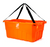 A2ZHOME Large Reusable Orange Box (Stackable) - 13.5" X 22" X 9.5" (6/CASE)-A2ZHOME