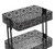 Linon Home Decor Black Metal Three Tier Cart 18x14.51x13.8" (6/CASE) - Stylish and Practical Cart-A2ZHOME