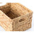 Vintiquewise Natural Woven Water Hyacinth Wicker Rectangular Storage Bin Basket with Handles - Medium (Case of 6) - 2"x15"x9"-A2ZHOME