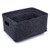 Truu Design Stylish Felt Storage Basket Set - 16 x 12 inches - Dark Grey-A2ZHOME