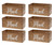 Elegant Designs 11.5 Inch Natural Rustic Wooden Tabletop Script Word "Mail" Organizer Box, Letter Holder - (Case of 6) - 7"x7"x13"-A2ZHOME