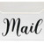 Elegant Designs 11.5 Inch White Wash Rustic Wooden Tabletop Script Word "Mail" Organizer Box, Letter Holder (Case of 6) - 7"x7"x13"-A2ZHOME