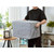 DECOMOMO 90L Large Clothes Storage Bag with Label Holders - Grey (Set of 3) - 8"x12"x6"-A2ZHOME