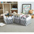 DECOMOMO 42L Foldable Storage Bins with Handles - Diamond Grey (Set of 3) - 14"x18"x4"-A2ZHOME