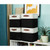DECOMOMO Cube 12" Foldable Storage Bin with Handles - Black and White (Set of 4) - 13"x13"x4"-A2ZHOME