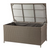 Patioflare Tuck Wicker Deck Box - Ash Brown Wicker with Dark Grey Cushion, Outdoor Storage Bench-A2ZHOME