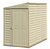 Duramax SideMate 4 ft. W x 8 ft. D Fire Retardant Vinyl Resin Shed - Spacious and Fire-Resistant Outdoor Storage-A2ZHOME