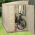 Duramax SideMate 4 ft. W x 8 ft. D Fire Retardant Vinyl Resin Shed - Spacious and Fire-Resistant Outdoor Storage-A2ZHOME