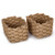Truu Design 3-Piece Chunky Braided Jute Basket Set - Beige - 11 x 18 inches, 8" x 14" x 10"-A2ZHOME