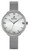 Westar Zing Crystal Accents Stainless Steel Mesh White Mother Of Pearl Dial Quartz 00128stn11 Women's Watch
