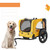 A2ZHOME Yellow Outdoor Heavy Duty Foldable Utility Pet Stroller Dog Carriers Bicycle Trailer