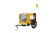 A2ZHOME Yellow Outdoor Heavy Duty Foldable Utility Pet Stroller Dog Carriers Bicycle Trailer