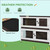 A2ZHOME PawHut Rabbit Hutch - Outdoor 2-Tier Rabbit Cage