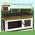 A2ZHOME PawHut Rabbit Hutch - Outdoor 2-Tier Rabbit Cage