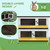 A2ZHOME PawHut Rabbit Hutch - Outdoor 2-Tier Rabbit Cage