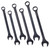 A2ZHOME Jumbo Combination Wrench Set extra large, SAE, 6-piece, 1-3/8'' to 2'',Black Oxide, with Pouch