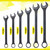 A2ZHOME Jumbo Combination Wrench Set extra large, Metric, 6-piece, 1-3/8'' to 2'',Black Oxide, with Pouch