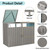 A2ZHOME Stores 2 Garbage Bin Shed: Secure and Stylish Storage for Your Trash Cans