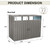 A2ZHOME Stores 2 Garbage Bin Shed: Secure and Stylish Storage for Your Trash Cans