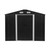 A2ZHOME 8'x12' Tool Shed: Durable Outdoor Storage in Charcoal Black