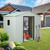 A2ZHOME 8ft x 4ft Outdoor Metal Storage Shed with Window: Sleek and Durable White Storage Solution