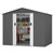 A2ZHOME 6 x 8 Ft Outdoor Storage Shed: Secure, Spacious, and Durable Metal Shed for Your Patio