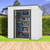 A2ZHOME 4 x 6 Ft Outdoor Storage Shed: Compact, Secure, and Stylish Metal Shed for Your Patio