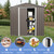 A2ZHOME 8ft x 4ft Outdoor Metal Storage Shed with Window: Spacious and Secure Storage for Your Outdoor Needs