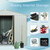 A2ZHOME RY-SDYX56-W 6ft x 5ft Outdoor Metal Storage Shed White: Stylish and Sturdy Outdoor Storage Solution
