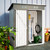 A2ZHOME 5 x 3 Ft Outdoor Storage Shed, Galvanized Metal Garden Shed with Lockable Doors: Secure and Compact Storage Solution for Your Outdoor Space