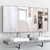 A2ZHOME Silver 72 x 36 Inch Oversized Full-Length Mirror with Mobile Tray – Aluminum Framed Wall-Mounted Mirror for Bedroom, Living Room, Bathroom