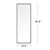 A2ZHOME Wall-Mounted Black Alloy Frame Full Length Mirror – Sleek Modern Design for Any Room