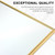A2ZHOME 65" x 22" Gold Full Length Mirror – Floor Mirror with Stand and Wall-Mounted Option, Aluminum Frame for Bedroom