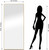 A2ZHOME 71" x 24" Gold Full Length Mirror with Stand – Aluminum Alloy, Shatter-Proof, Free Standing or Wall-Mounted