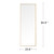 A2ZHOME Wall-Mounted Alloy Frame Full-Length Mirror - Golden