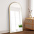 A2ZHOME 65" x 22" Arch Full-Length Mirror - Modern Design with Gold Wooden Frame