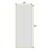 A2ZHOME 65" x 24" Floor Mirror - Ultra-Thin Gold Aluminum Alloy Frame