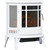 A2ZHOME 22" Electric Fireplace Stove, Freestanding Heater with Realistic LED Flame, Adjustable Temperature, 1500W, White