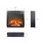 A2ZHOME 18" Electric Fireplace Insert, Ultra Thin Heater with Log Set & Realistic Flame, Overheating Protection