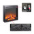 A2ZHOME 18" Electric Fireplace Insert, Ultra Thin Heater with Log Set & Realistic Flame, Overheating Protection