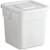 a2zhospo 32 Gallon / 510 Cup White Flat Top Ingredient Storage Bin with Lid