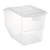 a2zhospo ColorClip 13 Gallon / 208 Cup Light-Duty Polypropylene Shelf Ingredient Bin