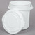 a2zhospo 20 Gallon White Round Ingredient Storage Bin with Lid – 320 Cup Capacity