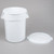 a2zhospo 44 Gallon White Round Ingredient Storage Bin with Lid, 700 Cup Capacity