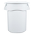 a2zhospo 44 Gallon White Round Ingredient Storage Bin with Lid, 700 Cup Capacity
