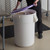 a2zhospo 44 Gallon Allergen-Free White Ingredient Storage Bin with Purple Snap-On Lid, 700 Cup Capacity
