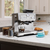 Kenmore Stainless Steel Espresso Machine with Grinder & Milk Frother, Programmable Settings, Compact Design